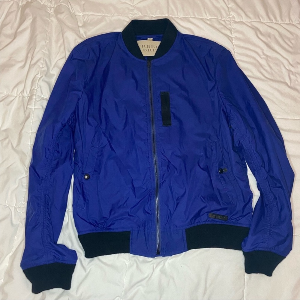 Burberry Royal Blue Bomber Jacket